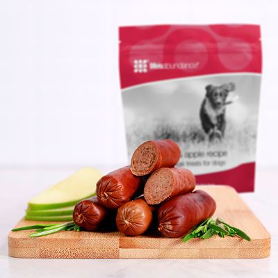 Sausage and Apple Recipe Treats for Dogs and Puppies